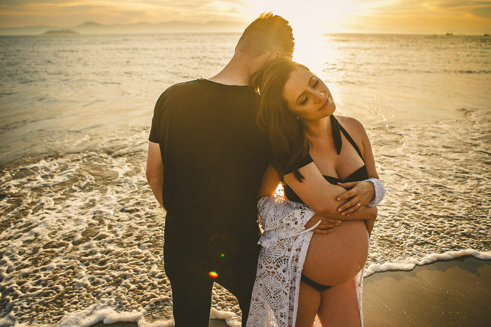 Foto Gestante na Praia - Aline + Felipe = Bruno - Imagem 30