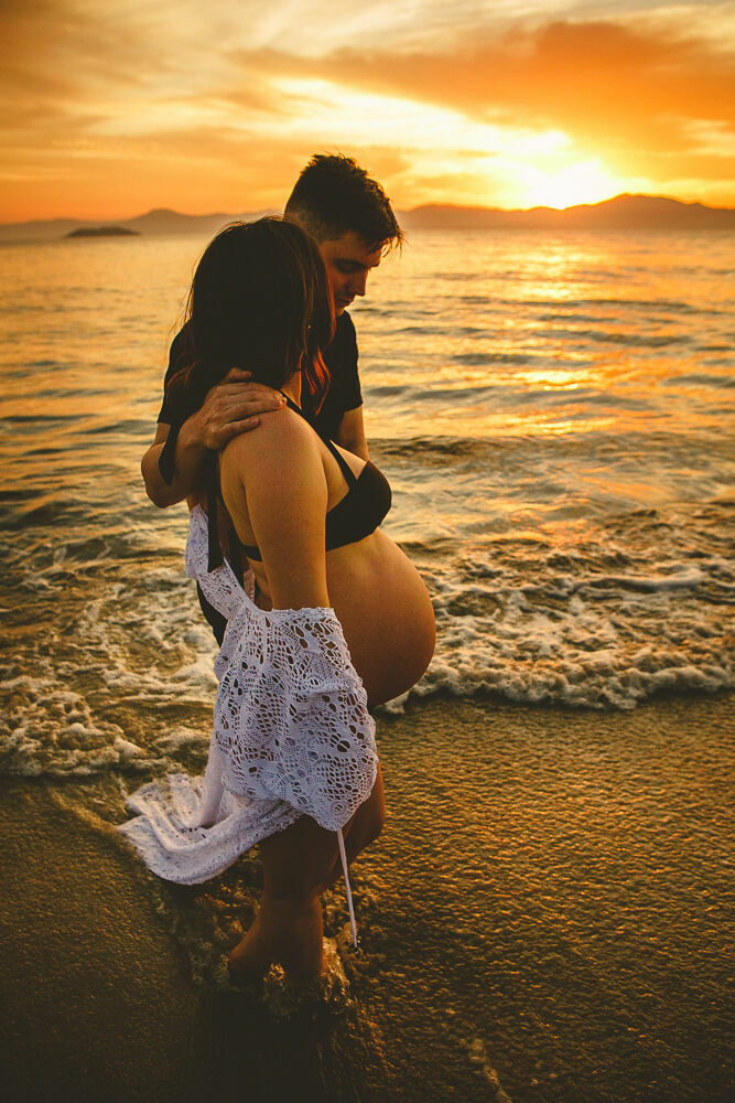 Foto Gestante na Praia - Aline + Felipe = Bruno - Imagem 42