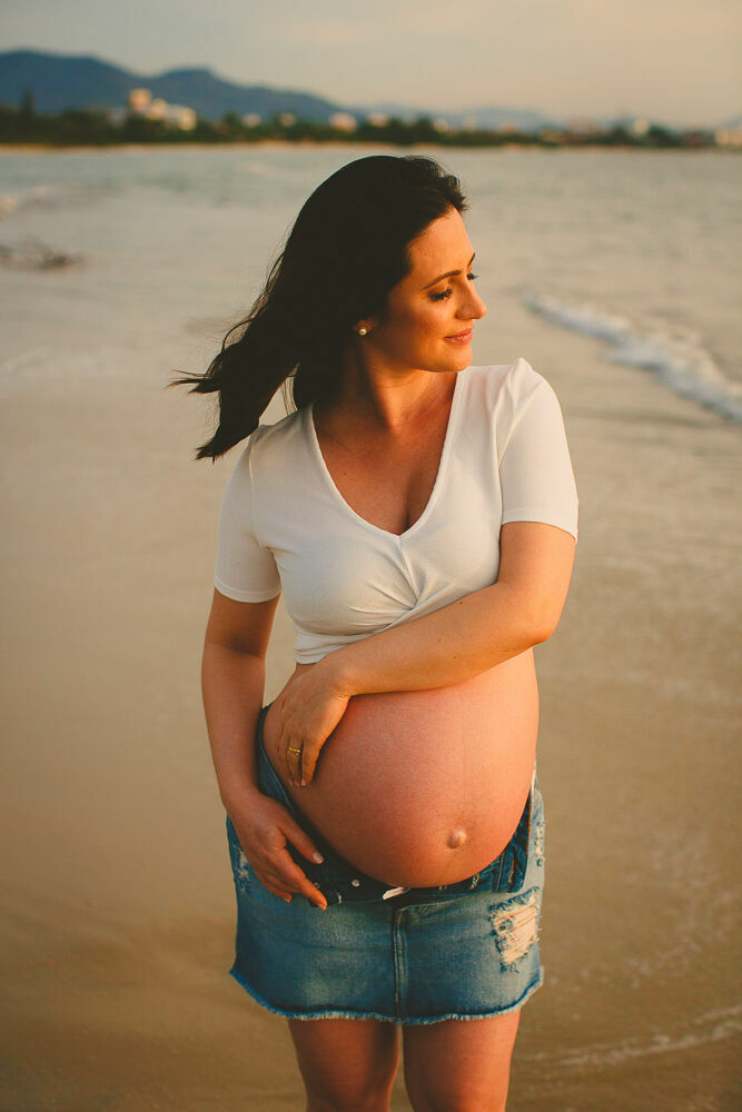 Foto Gestante na Praia - Aline + Felipe = Bruno - Imagem 21